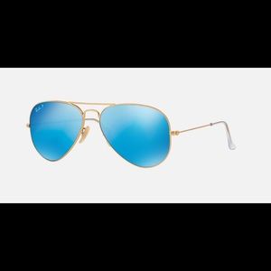Ray Ban aviators - Polarized with blue lens